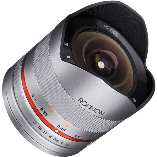 Rokinon 8mm f/2.8 UMC Fisheye II Lens for Samsung NX (Silver)