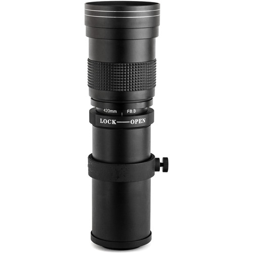 Opteka 420-800mm f/8.3 HD Telephoto Zoom Lens for T Mount | AsiaCameras.com Opteka 420-800mm f/8.3 HD Telephoto Zoom Lens for T Mount - Image 2