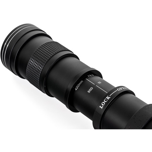 Opteka 420-800mm f/8.3 HD Telephoto Zoom Lens for T Mount | AsiaCameras.com Opteka 420-800mm f/8.3 HD Telephoto Zoom Lens for T Mount - Image 4