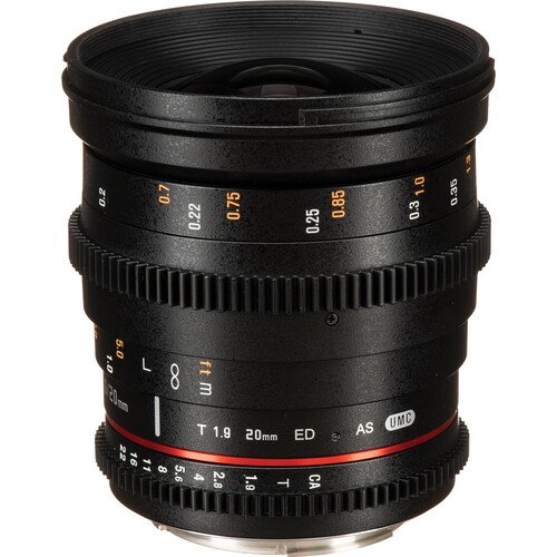 Rokinon 20mm T1.9 Cine DS Lens for Canon EF